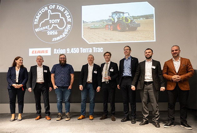 El AXION 9.450 TERRA TRAC fue elegido “Tractor del Año 2026” en la categoría HighPower axion premio retoc El AXION 9.450 TERRA TRAC fue elegido “Tractor del Año 2026” en la categoría HighPower